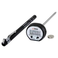 Digital Thermometer Black Wide Temperature Range 15/16" LCD 4 3/4" Probe