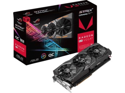 ASUS ROG-STRIX-Vega 56-O8G-GAMING 8GB Grafikkarte Mit Einen Kabel Dabei