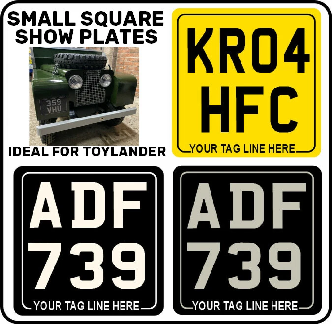 Square number plates outlet