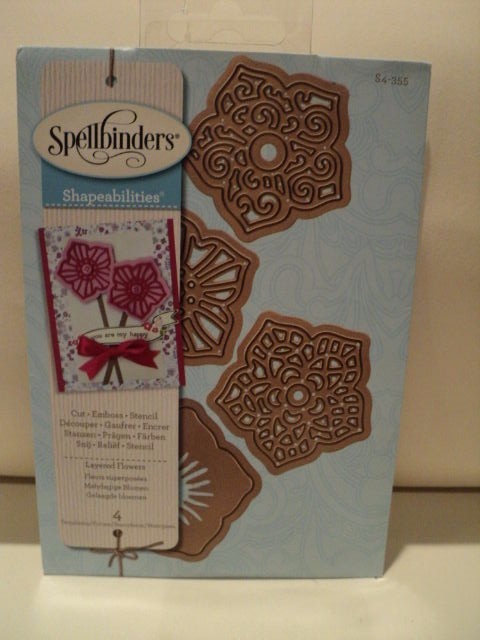 SPELLBINDERS SHAPEABILITIES LAYERED FLOWERS (4 DIES) S4-355 BNIP