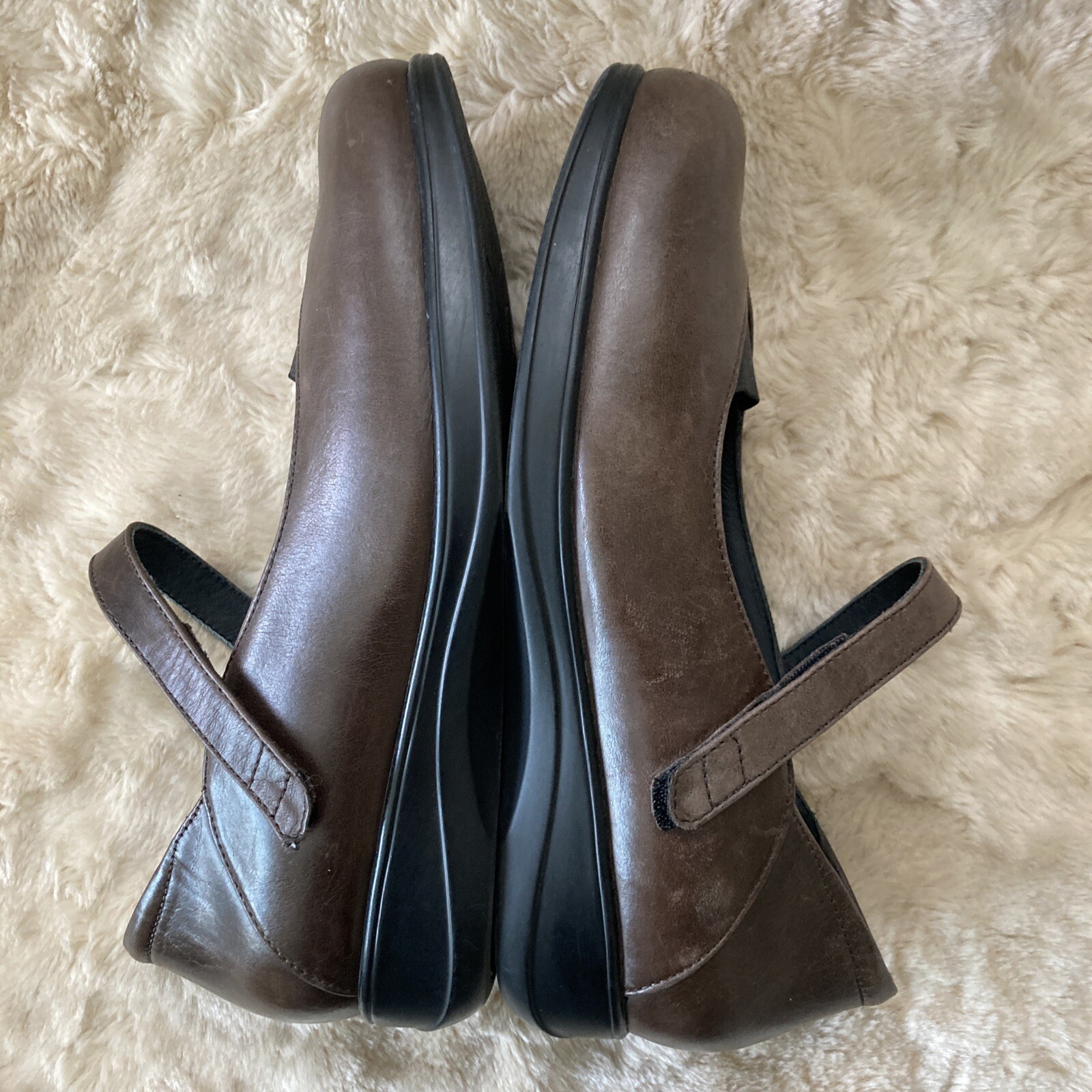 Ziera Brown Leather Mary Jane Comfort Shoe Size 39 W EU 8 W US eBay