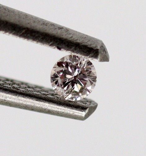 2.2 mm Loose Round Cut 100% Natural Diamond Light Pink Color Certified 0.065 Ct - Picture 6 of 19