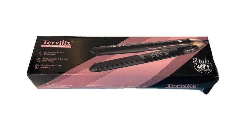 Terviiix Plancha De Cabello Professional 450 F Non Snagging Ceramic Flat Iron