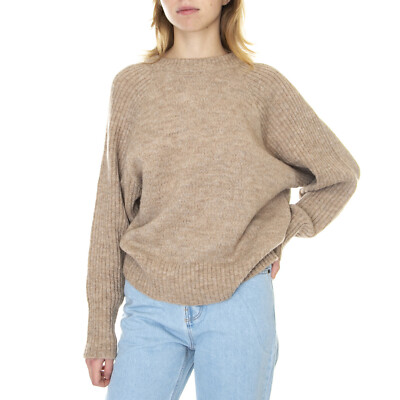 Elvine W'S Knit Vanda Oat Alpaca Wool - Women's Crew Neck Sweater Beige