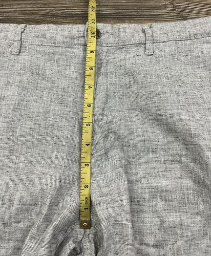 Goodfellow & Co Shorts Men's LINDEN Size 34" Grey Linen/Cotton Blend Flat Front - Picture 6 of 11