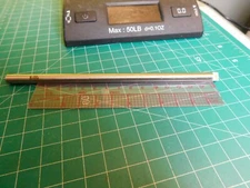 HD Brand Centimeter Round Machinist 2-Sided rule w/tapped & Threaded End