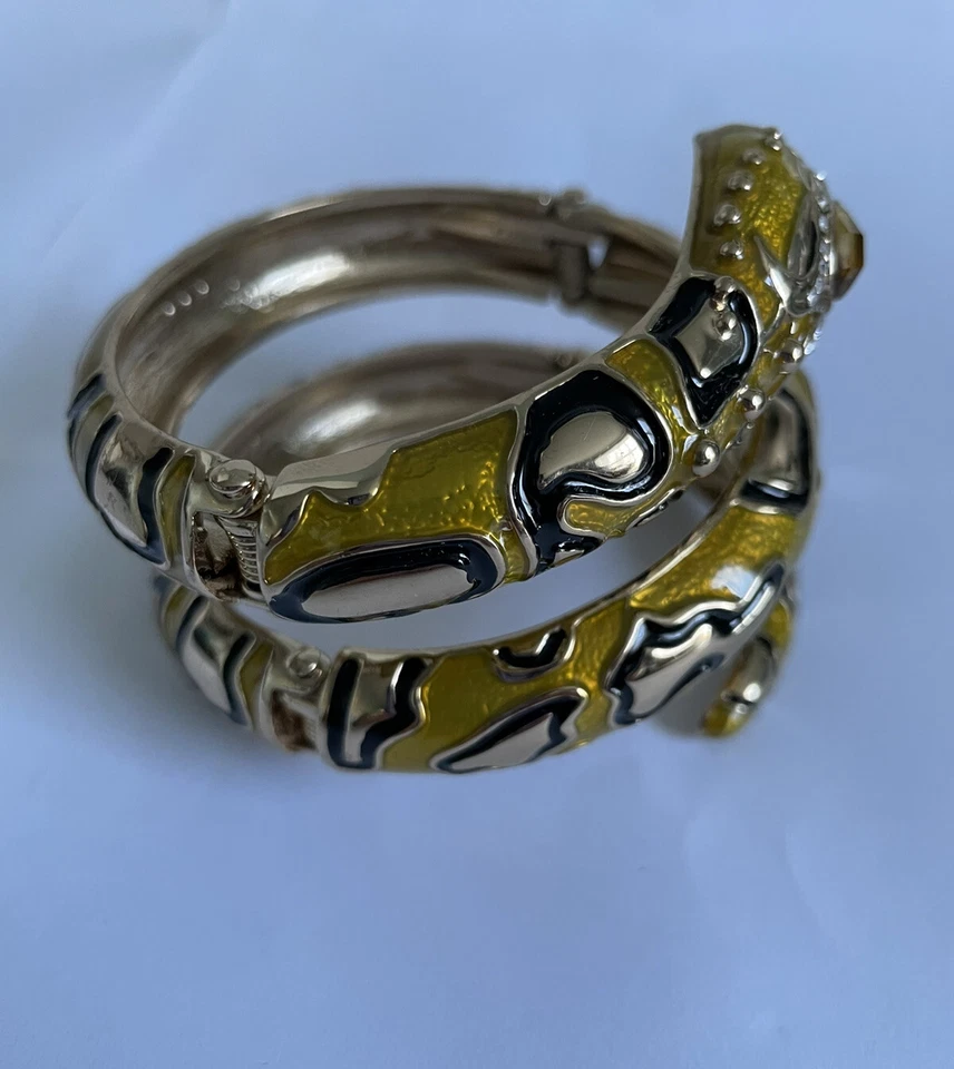 ANNA DELLO RUSSO H & M RARE CHIC AMARILLO ORO SERPIENTE ENVOLTURA PULSERA BRAZALETE BNIB NUEVO Foto 3 de 4