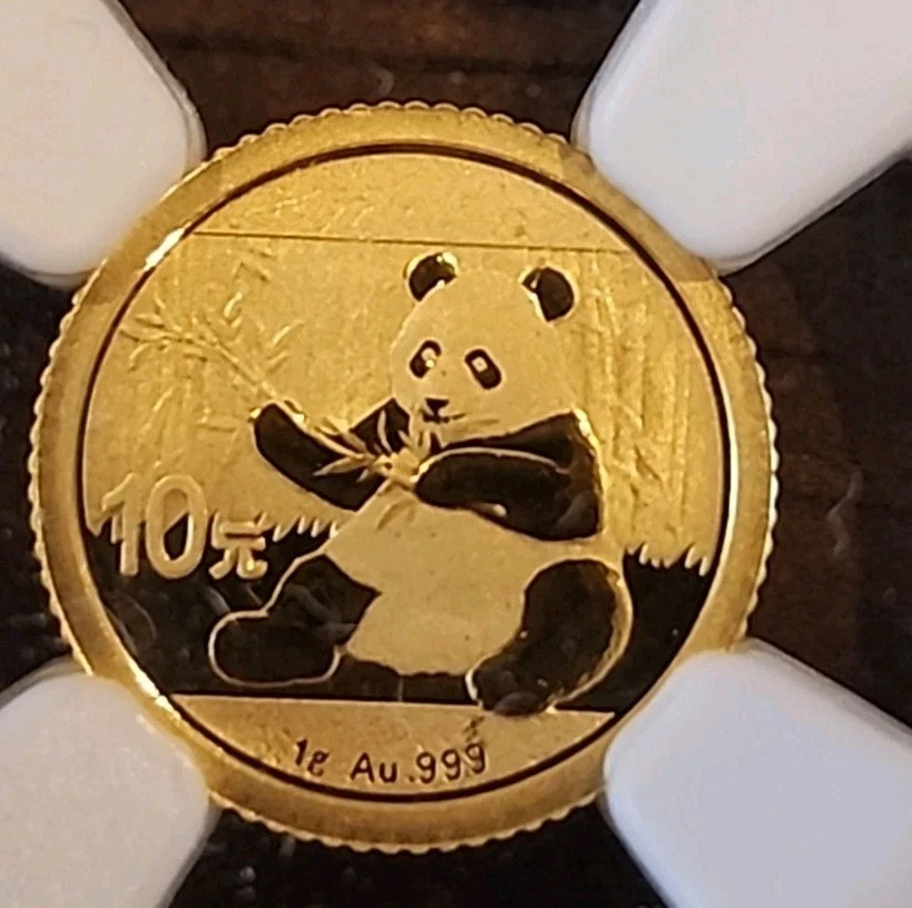 Moneda de oro China G10Y Panda 2017 NGC MS69 Foto 3 de 4