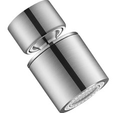 New Black Aerator Kitchen Faucet Bubbler 360-Degree Double Modes 2-flow Splash-p