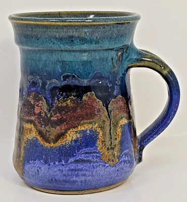Brooman Pottery, Hand Thrown,Missouri Artist Mug Signed 4.25  H U324
