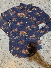 Polo Ralph Lauren Equestrian Button Up Made In USA Vintage