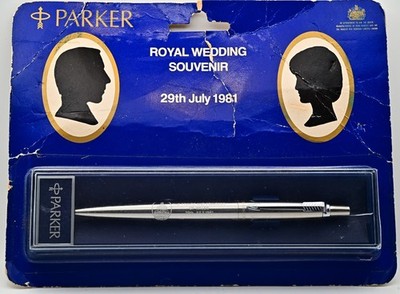 1980 Vintage Parker Jotter Flighter Kugelschreiber von Charles & Diana Hochzeit