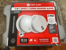 First Alert Precision Detection Wired Talking Smoke/CO2 Alarms 2-pack