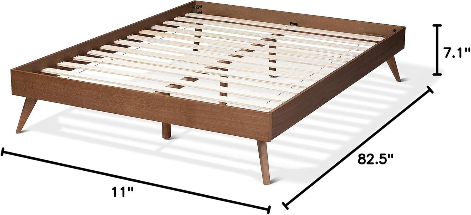 Elegant Brown Queen Bed Frame by  - Stylish & Durable Design