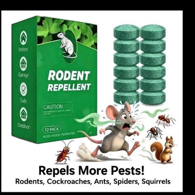 Natural Rodent Repellent Peppermint Sachets 12 Pack Mouse Mice Pest US SHIPPING