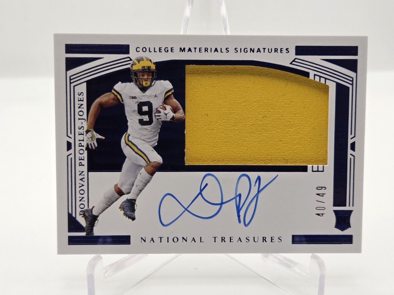 Donovan Peoples-Jones Panini National Treasures Collegiate #119 Base