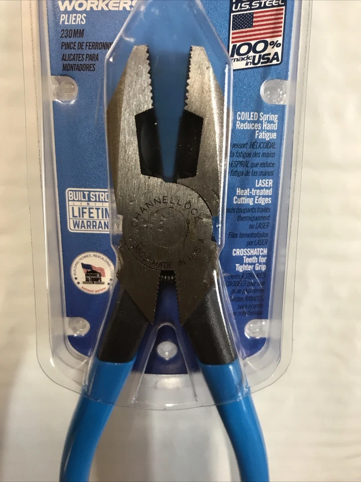CHANNELLOCK 350S 9 inch Iron workers Pliers Made Usa  - Image 4 of 4