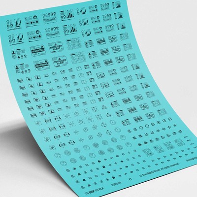 Displays & Bildschirme Wasserrutsche Transfers Aufkleber