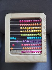 Children's Abacus Wood Fruit Toy Colorful For Fine Motor Skills Math   