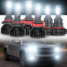 Para fits Chevy Silverado 1500 2007-2015 Kit luces antiniebla haz alto bajo LED
