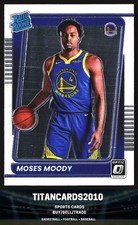 Moses Moody 2021-22 Donruss Optic Rated Rookie RC Golden State Warriors #184