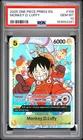 One Piece PRB02-Prem Booster Best Vol.2 - Monkey D Luffy #OP07-109 SR - PSA 10