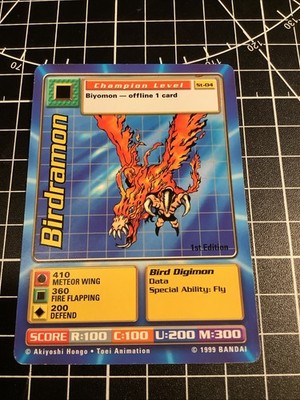 Digimon 1st Edition Cards from Original Started Set in 1999 - Choose Your Card!!