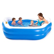 Bestway Family Paddling Pool Inflatable Swimming Pool with Built in Seats Family