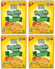 Wheat Thins Vegetable Thins 40% Less Fat Crackers, 180g (4 Pack)