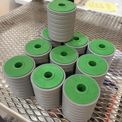 Lot Of 10 System Plast Rollers 5/8  Bore 2-11/16  OD 3-3/16  Long