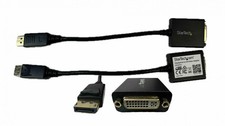 1 StarTech Display port to DVI Video Adapter. 10.75 in length. DP2DVI2