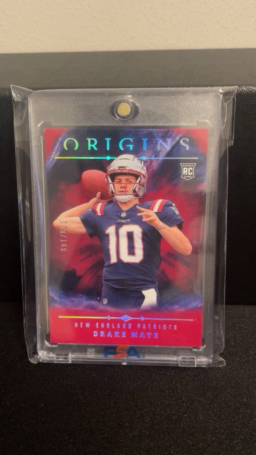 Drake Maye Red 149/149 2024 Panini Origins #145 Rookie Card