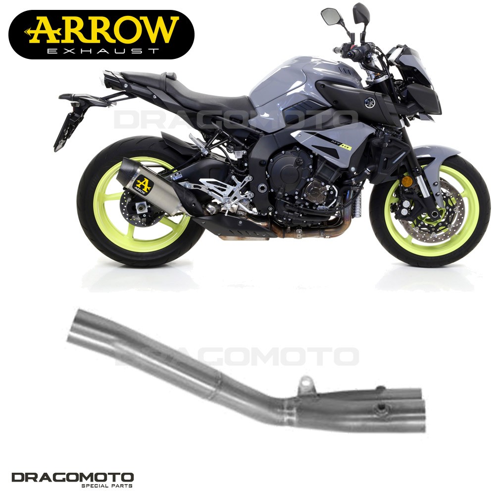 Tuyau d'échappement ARROW RC pour YAMAHA MT-10 2018-2019 en titane