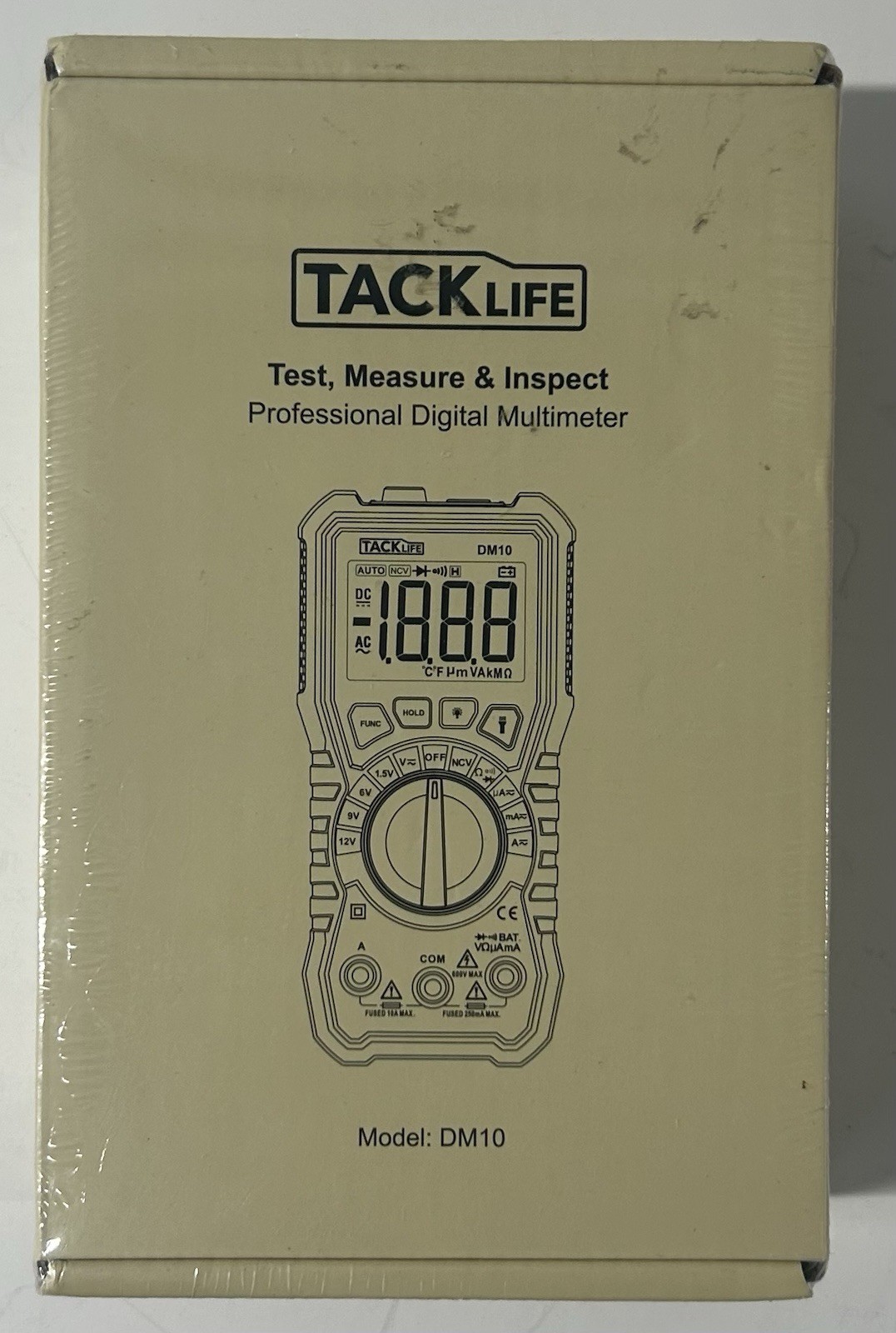 Tacklife DM10 Digital Multimeter, Digital Electrical Tester New In Box 