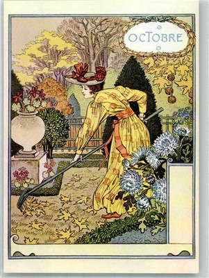 38150206 - 2000 Hamburg signed Grasset, Eugene La belle Jardiniere October in