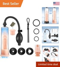 Four Sleeve Penis Pump with Adjustable Ring - Achieve Maximum Growth  Stamina