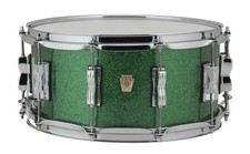 Ludwig Classic Maple 5x14" Green Sparkle Kit Snare Drum Made in USA Auth Dealer