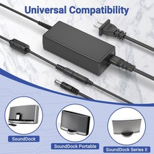 AC/DC Adapter 20V Power Supply Charger for SoundDock Series II, Portable, 10
