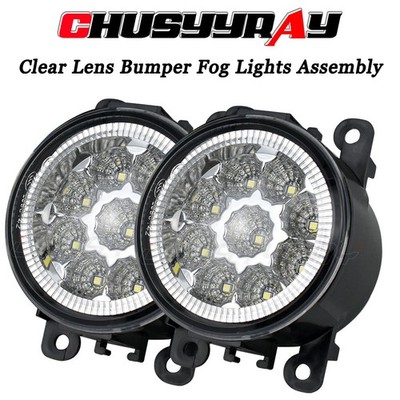 Pair Fog Light Driving Lamp super bright white For JEEP RENEGADE 2015-2023