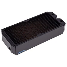 Alphacool NexXxos UT60 Full Copper Radiator, 240mm, Dual Fan, Black