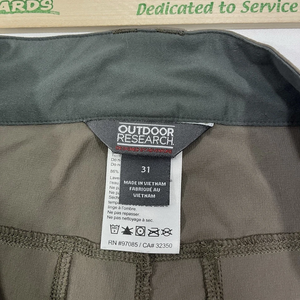 Outdoor Research Ferrosi Shorts Cargo Stretch 31x10 Mens Brown Hiking Outdoors - Image 4 of 4