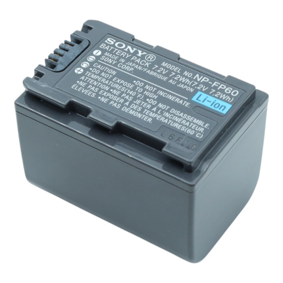 Genuine Sony NP-FH60 Lithium P Original Battery Akku NPFP60 - Bild 2 von 2