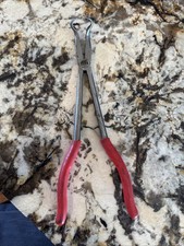 Mac Tools 12 Red Grip Handle Long Reach Hose Grip Pliers Approx 11 Length