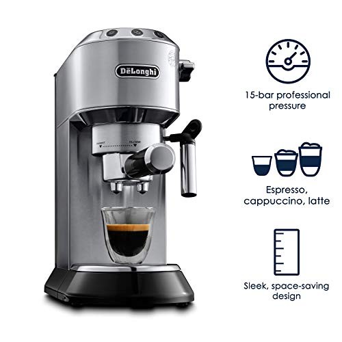 デロンギ DeLonghi DEDICA EC680 Amazon.com: De'Longhi Dedica Coffee Machine EC680.BK, 15 Bar