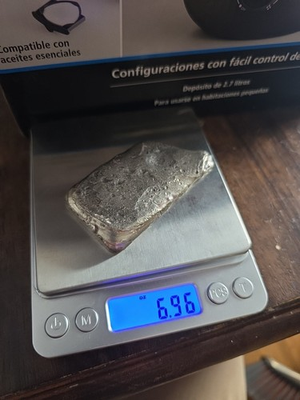 #ad 6.96 Troy Oz .925 Ugly Sterling Silver Bar Hand Poured Silver Ingot $625.00