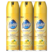 Pledge Enhancing Furniture Polish Spray Lemon (9.7 oz. 3 pk.)