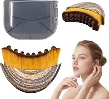 Lymphatic Contour Face Brush,Contour Face Brush for Lymphatic Drainage, Dry Skin