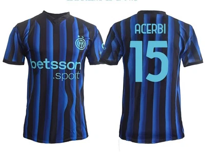 Maillot officiel Acerbi Inter Home 2025 2026 noir neuf adulte enfant - Photo 1/3