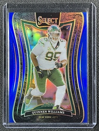 QUINNEN WILLIAMS 2024 PANINI SELECT #369 SUITE BLUE PRIZM 13/99 JETS
