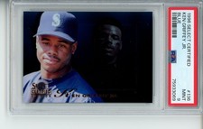 Ken Griffey Jr. 1996 Select Certified Blue Pastime Power #136 - /180 - PSA 9